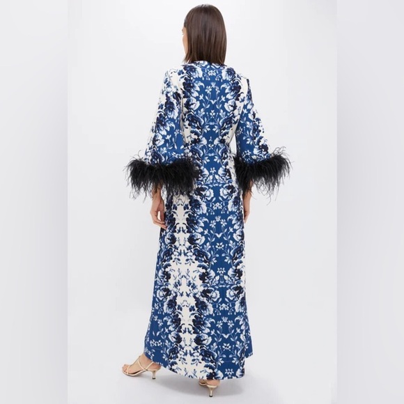 NWT Tuckernuck Indigo Reflection Feather Jamison Dress XXS - Picture 3 of 8